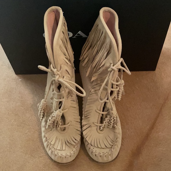 Coach 1941 fringe suede booties😍 - Picture 2 of 9